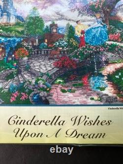 Thomas Kinkade Disney Cinderella Wishes Upon A Dream Cross Stitch Kit #52503 NEW