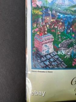 Thomas Kinkade Disney Cinderella Wishes Upon A Dream Cross Stitch Kit #52503 NEW