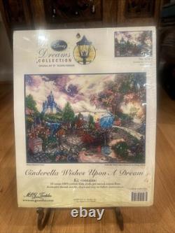 Thomas Kinkade Disney Cinderella Wishes Upon Dream NEW cross stitch kit