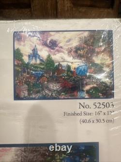 Thomas Kinkade Disney Cinderella Wishes Upon Dream NEW cross stitch kit