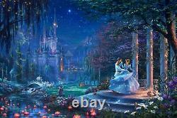 Thomas Kinkade Studios Cinderella Dancing 24 x 36 LE Jewel Edition (Unframed)
