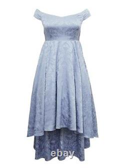 Torrid Disney Cinderella Blue Off Shoulder Satin Hi-Low Dress NWT New Cosplay 18