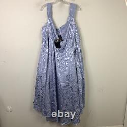 Torrid Disney Cinderella Off Shoulder Satin Hi- Low Dress Size 24 Blue