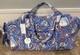 VERA BRADLEY Disney CINDERELLA Blue Paisley LARGE Travel DUFFLE BAG New WITH Tag