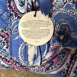 VERA BRADLEY Disney CINDERELLA Blue Paisley LARGE Travel DUFFLE BAG New WITH Tag