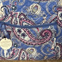 VERA BRADLEY Disney CINDERELLA Blue Paisley LARGE Travel DUFFLE BAG New WITH Tag