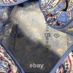 VERA BRADLEY Disney CINDERELLA Blue Paisley LARGE Travel DUFFLE BAG New WITH Tag