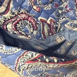VERA BRADLEY Disney CINDERELLA Blue Paisley LARGE Travel DUFFLE BAG New WITH Tag