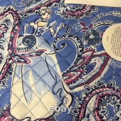VERA BRADLEY Disney CINDERELLA Blue Paisley LARGE Travel DUFFLE BAG New WITH Tag
