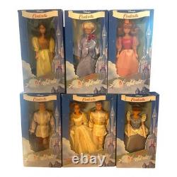 VTG Bikin Disney CINDERELLA Doll Set Godmother Prince Anastasia & Drizella