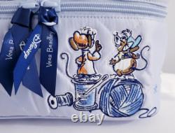Vera Bradley Disney Cinderella Jaq Gus Cosmetic Case Bag Limited Edition NWT