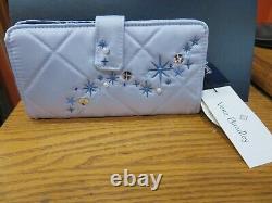 Vera Bradley Disney Cinderella PAISLEY ON MORNING GLORY-RFID FINLEY WALLET-NWTS