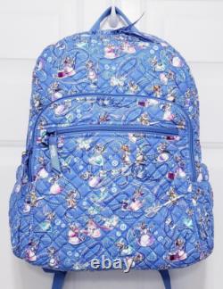 Vera Bradley Disney Cinderella Paisley Friends Campus Backpack Cotton NWT