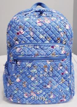 Vera Bradley Disney Cinderella Paisley Friends Campus Backpack Cotton NWT