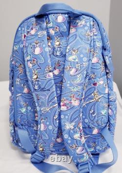 Vera Bradley Disney Cinderella Paisley Friends Campus Backpack Cotton NWT