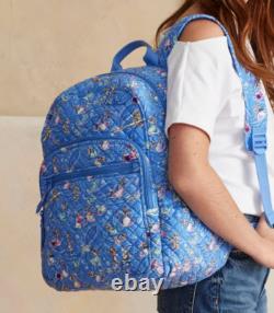Vera Bradley Disney Cinderella Paisley Friends Campus Backpack Cotton NWT