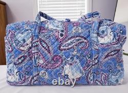 Vera Bradley Disney Cinderella Paisley Large Duffel Cosmetic Set NWT