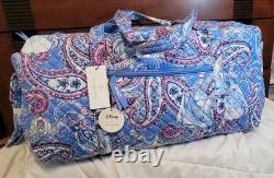 Vera Bradley Disney Cinderella Paisley Large Travel Duffel Weekender Bag NEW