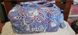Vera Bradley Disney Cinderella Paisley Large Travel Duffel Weekender Bag NEW