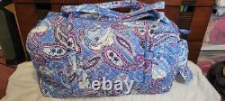 Vera Bradley Disney Cinderella Paisley Large Travel Duffel Weekender Bag NEW