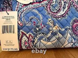 Vera Bradley X Disney Cinderella Paisley XL Campus Backpack NWT