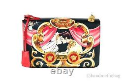 Versace X Disney Cinderella Medium Smooth Leather Printed Chain Shoulder Handbag