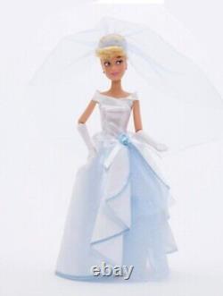 Very RARE Disney Store Cinderella Wedding Day with Prince Charming doll set New