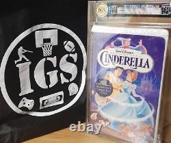 Vhs new graded IGS 7.5 / 7.5 NM Walt Disney's CINDERELLA 1950 / 1995 BIG BOX