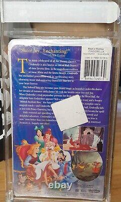 Vhs new graded IGS 7.5 / 7.5 NM Walt Disney's CINDERELLA 1950 / 1995 BIG BOX