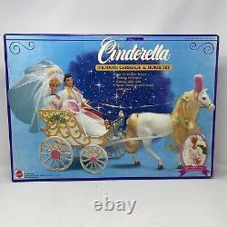 Vintage 1991 Disney Classics Cinderella Wedding Carriage And Horse Set SEALED