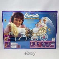 Vintage 1991 Disney Classics Cinderella Wedding Carriage And Horse Set SEALED