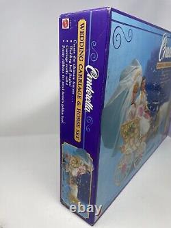 Vintage 1991 Disney Classics Cinderella Wedding Carriage And Horse Set SEALED