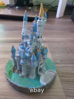 Vintage Disney Cinderella Castle Figurine Statue With Watch. LE Park Exclusive