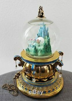 Vintage Disney Cinderella Pumpkin Carriage Musical Snowglobe Coach Globe Rare