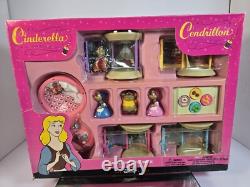 Vintage Disney Cinderella Sewing Playset with Mice Thread Spool Rooms NIB