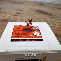 Vintage Disney Goebel Miniatures Cinderella Jaq Figurine Goebel Collectible New