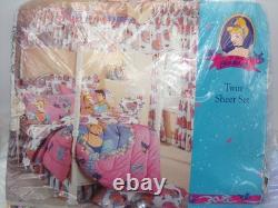 Vintage Rare Walt Disney Cinderella Prince Charming Blanket New NOS SET