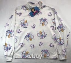 Vtg 80s 90s Walt Disney CINDERELLA Princess RARE AOP Shirt Kids Youth L NEW TAGS