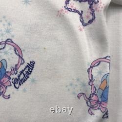 Vtg 80s 90s Walt Disney CINDERELLA Princess RARE AOP Shirt Kids Youth L NEW TAGS