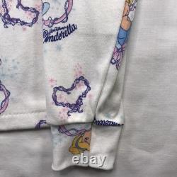 Vtg 80s 90s Walt Disney CINDERELLA Princess RARE AOP Shirt Kids Youth L NEW TAGS