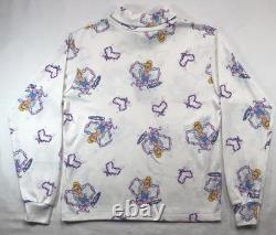 Vtg 80s 90s Walt Disney CINDERELLA Princess RARE AOP Shirt Kids Youth L NEW TAGS