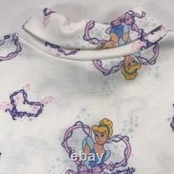 Vtg 80s 90s Walt Disney CINDERELLA Princess RARE AOP Shirt Kids Youth L NEW TAGS