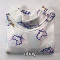 Vtg 80s 90s Walt Disney CINDERELLA Princess RARE AOP Shirt Kids Youth L NEW TAGS
