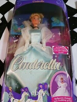 Vtg Disney Princess Stories Cinderella Mattel Barbie Doll Lot 1997 1996 1991
