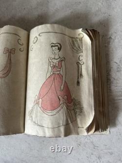 WDCC Cinderella Sewing Book with Stand, COA + Pink Dress Promo Books x2 & 2 Cards