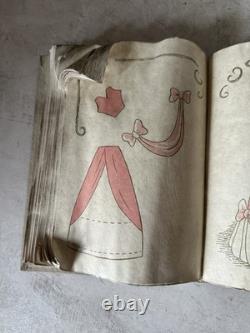 WDCC Cinderella Sewing Book with Stand, COA + Pink Dress Promo Books x2 & 2 Cards