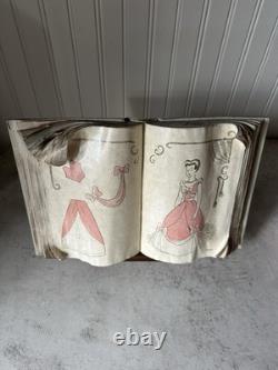 WDCC Cinderella Sewing Book with Stand, COA + Pink Dress Promo Books x2 & 2 Cards