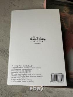 WDCC Cinderella Sewing Book with Stand, COA + Pink Dress Promo Books x2 & 2 Cards