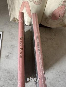 WDCC Cinderella Sewing Book with Stand, COA + Pink Dress Promo Books x2 & 2 Cards