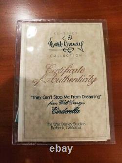 WDCC DISNEY CLASSICS CINDERELLA They Can't Stop Me From Dreaming (SIGNED)